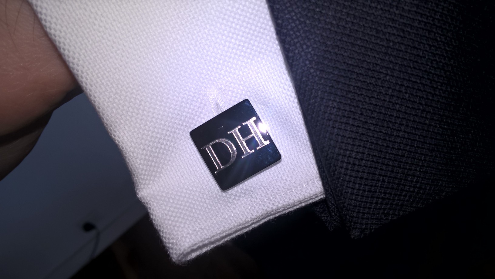 Personalised Engraved Square Gunmetal Cufflinks Ties n' Cuffs